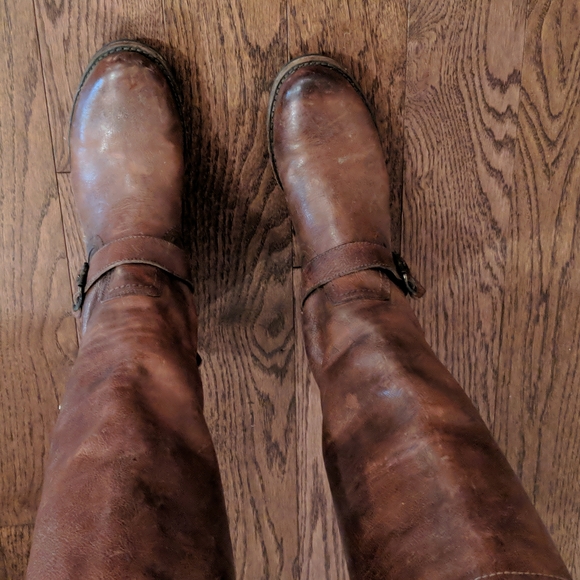 Frye cognac leather boots 9.5 - Picture 4 of 9